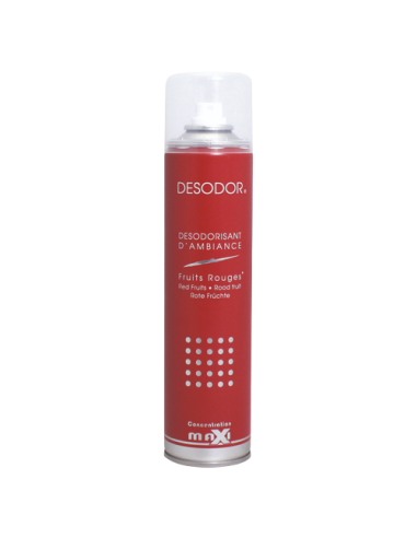 bouteille de désodorisant d'ambiance parfum fruits rouges