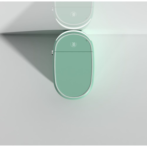 modèle wc japonais aquacube vert vu du haut