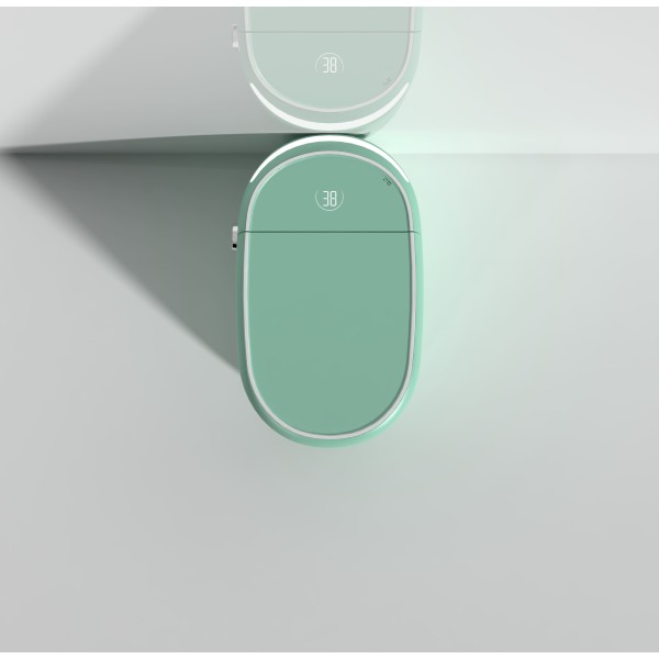 modèle wc japonais aquacube vert vu du haut