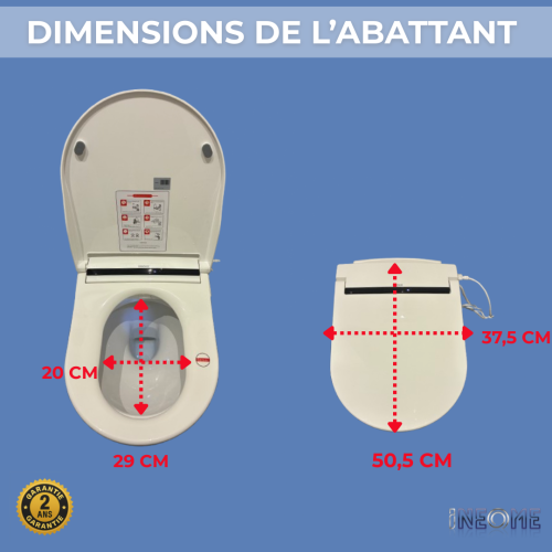 dimensions de l'abattant japonais aquaeasy