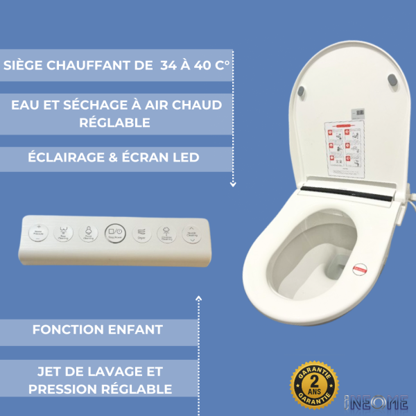 fonctionnalités de l'abattant japonais aquaeasy