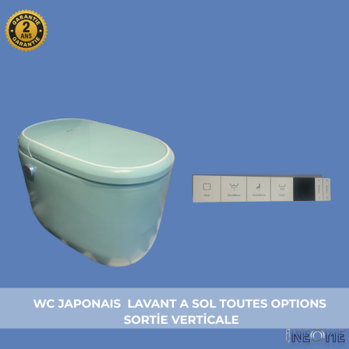 modèle wc japonais aquacube avec sa télécommande