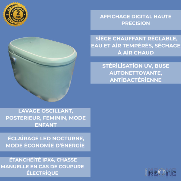 fonctionnalités wc japonais aquacube