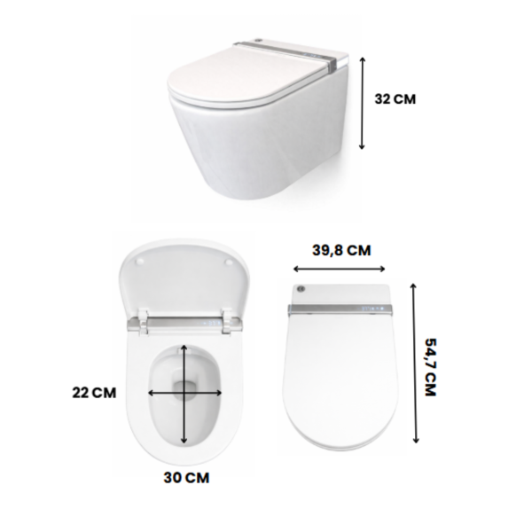 dimensions wc japonais aqualux