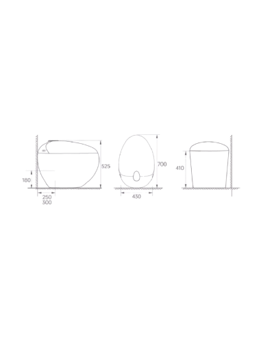 croquis dimensions wc japonais aquasphère