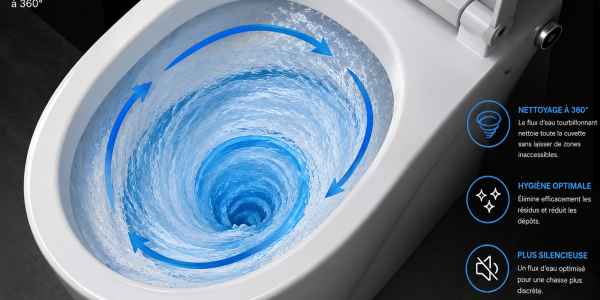 La chasse d’eau Vortex : une technologie plus puissante, plus propre et plus silencieuse